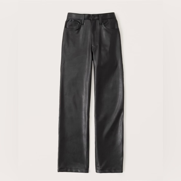 Abercrombie leather pants - Picture 1 of 3
